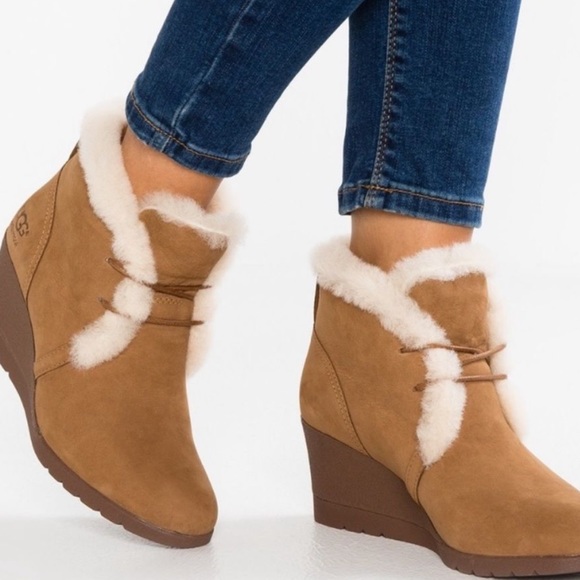 UGG Shoes - UGG Jeovana size 9 wedge booties NEW in box